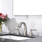 Widespread Bathroom Sink Faucets Two Handle 3 Hole with Drain Assembly FredCo