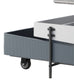 Wilkins Gray & White High Gloss Finish Coffee Table W/Lift Top FredCo