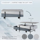Wilkins Gray & White High Gloss Finish Coffee Table W/Lift Top FredCo