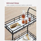 Wine Cart with 2 Mirrored Shelves FredCo