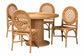 Winslow Natural Rattan Dining Set FredCo