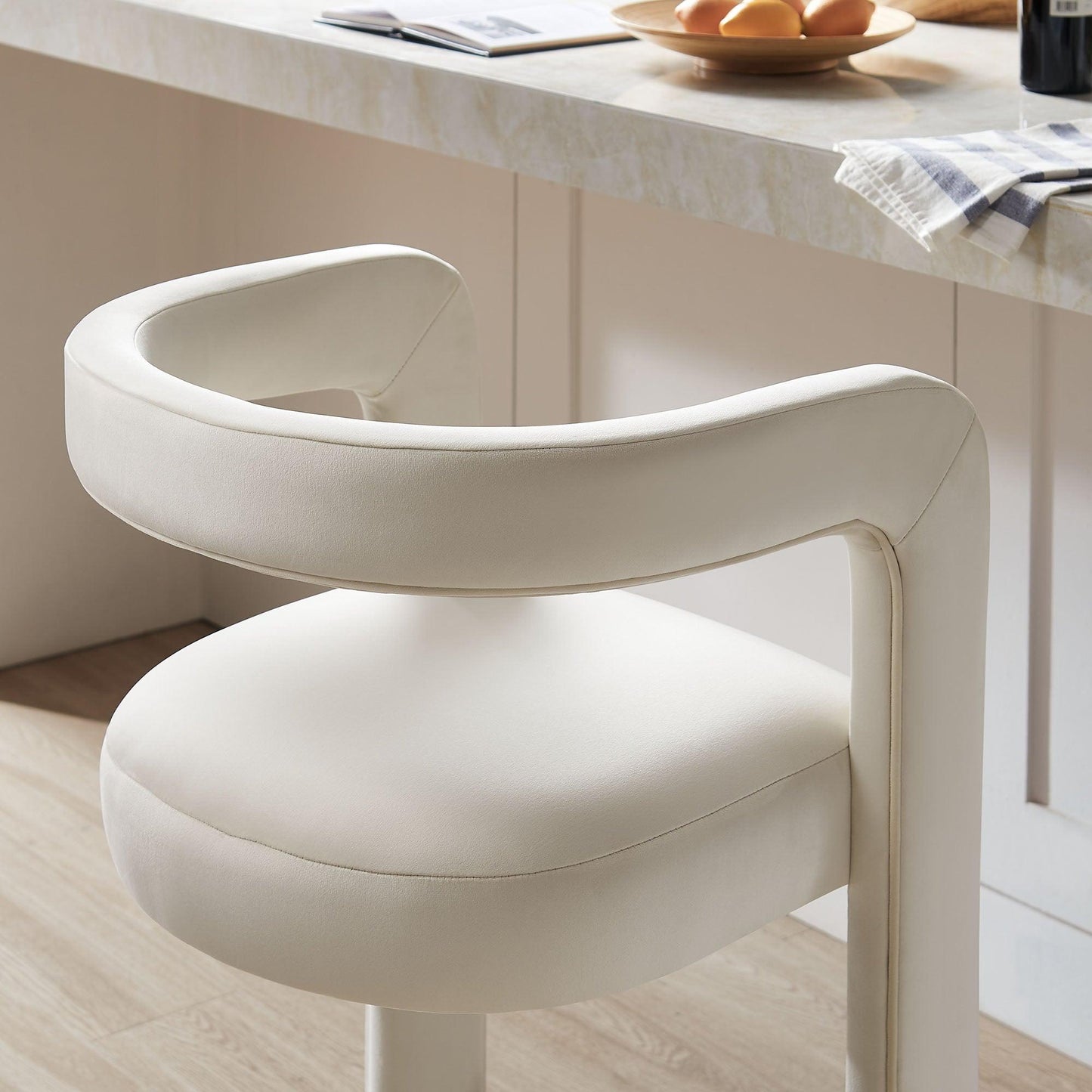 Winslow Performance Velvet Bar Stool by Modway EEI-7108 FredCo