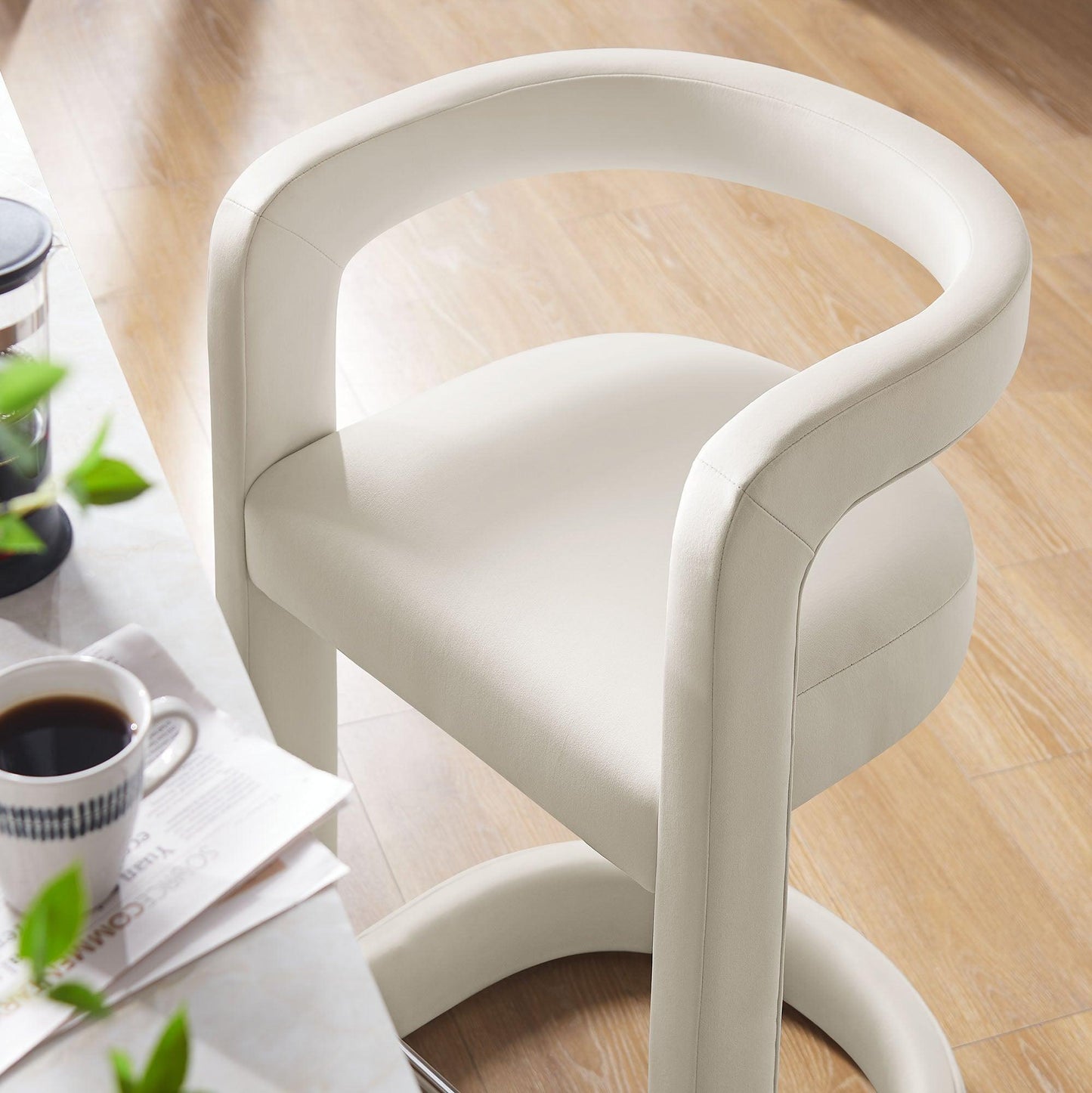Winslow Performance Velvet Counter Stool by Modway EEI-7107 FredCo