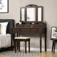 Wood Legs Vanity Set FredCo