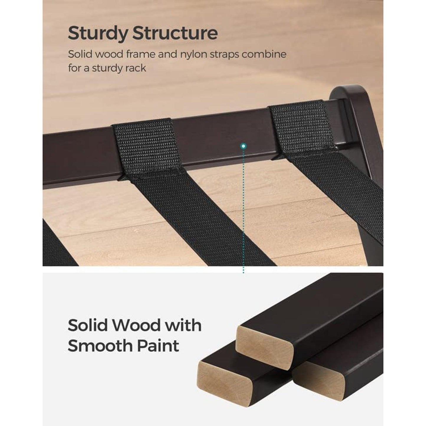 Wood Luggage Rack FredCo