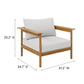 Wren 4-Piece Outdoor Patio Teak Wood Furniture Set by Modway FredCo