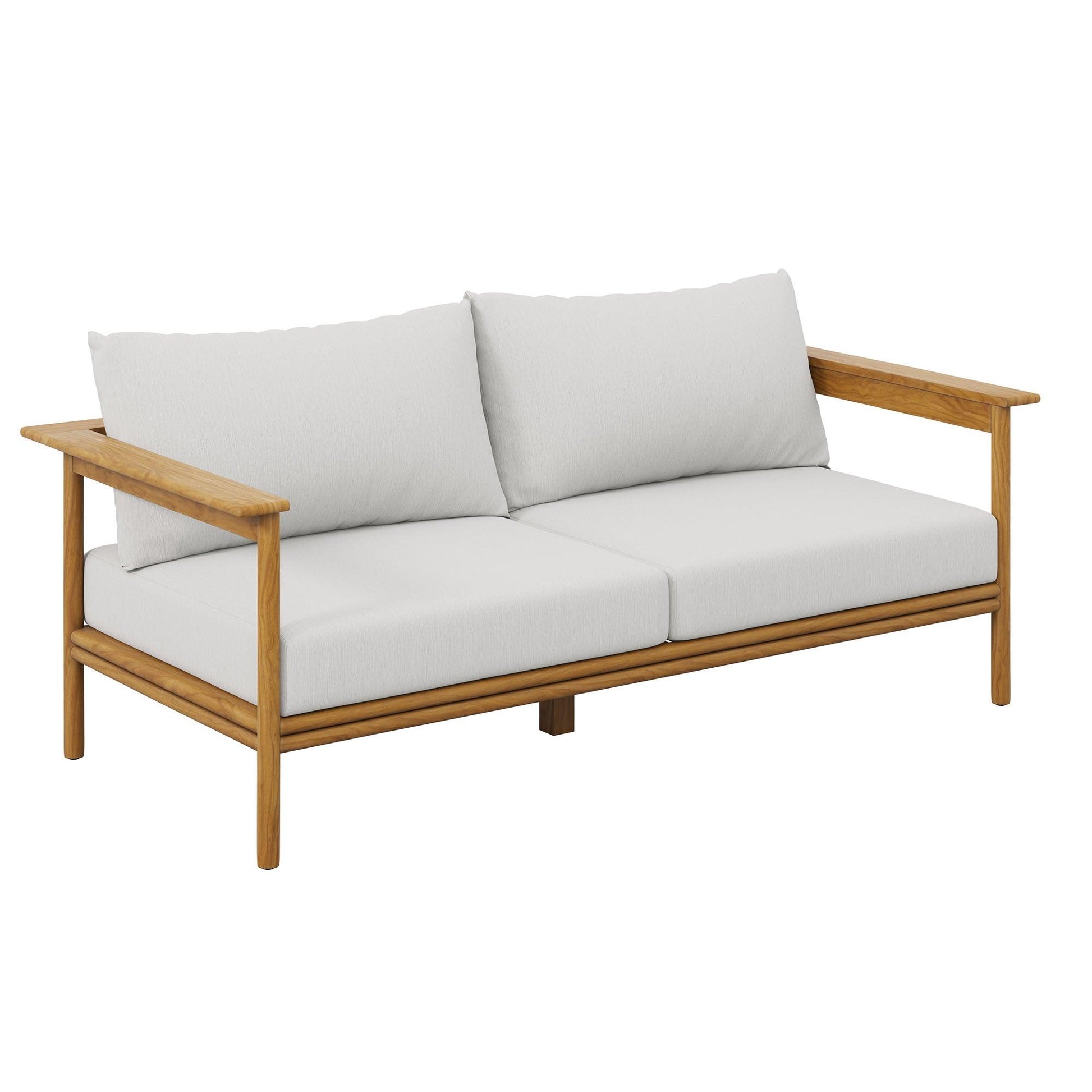 Wren 4-Piece Outdoor Patio Teak Wood Furniture Set by Modway FredCo