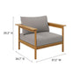 Wren 4-Piece Outdoor Patio Teak Wood Furniture Set by Modway FredCo