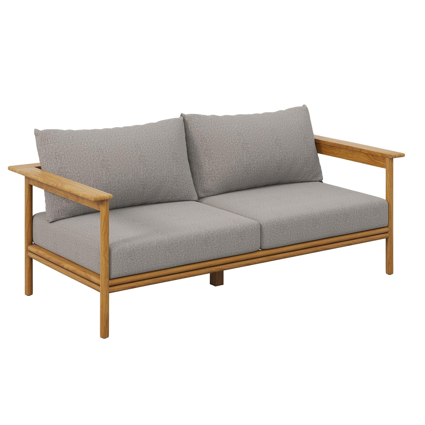 Wren 6-Piece Outdoor Patio Teak Wood Furniture Set by Modway FredCo