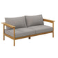 Wren 6-Piece Outdoor Patio Teak Wood Furniture Set by Modway FredCo