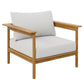 Wren Outdoor Patio Teak Wood Armchair by Modway FredCo