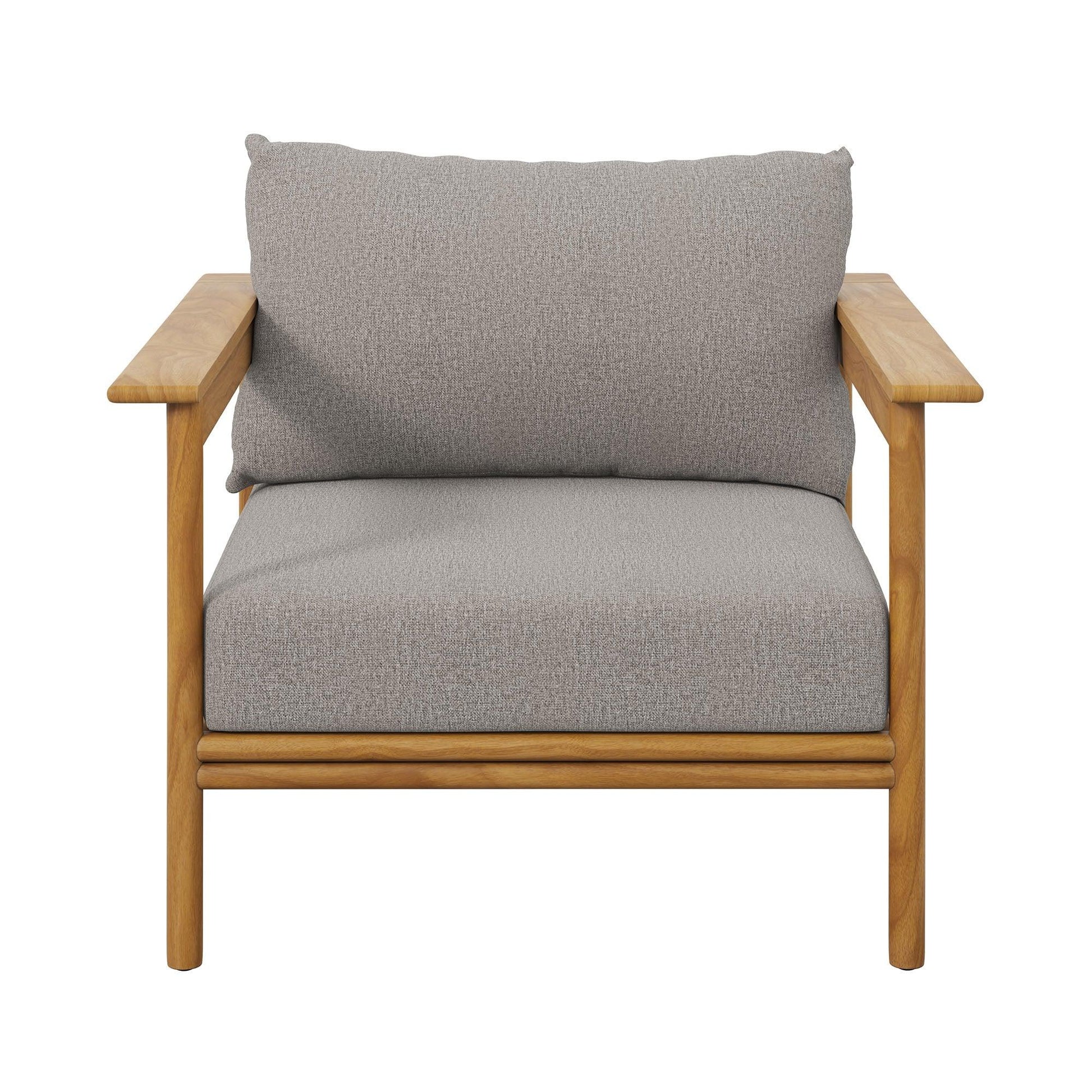 Wren Outdoor Patio Teak Wood Armchair Set of 2 by Modway FredCo