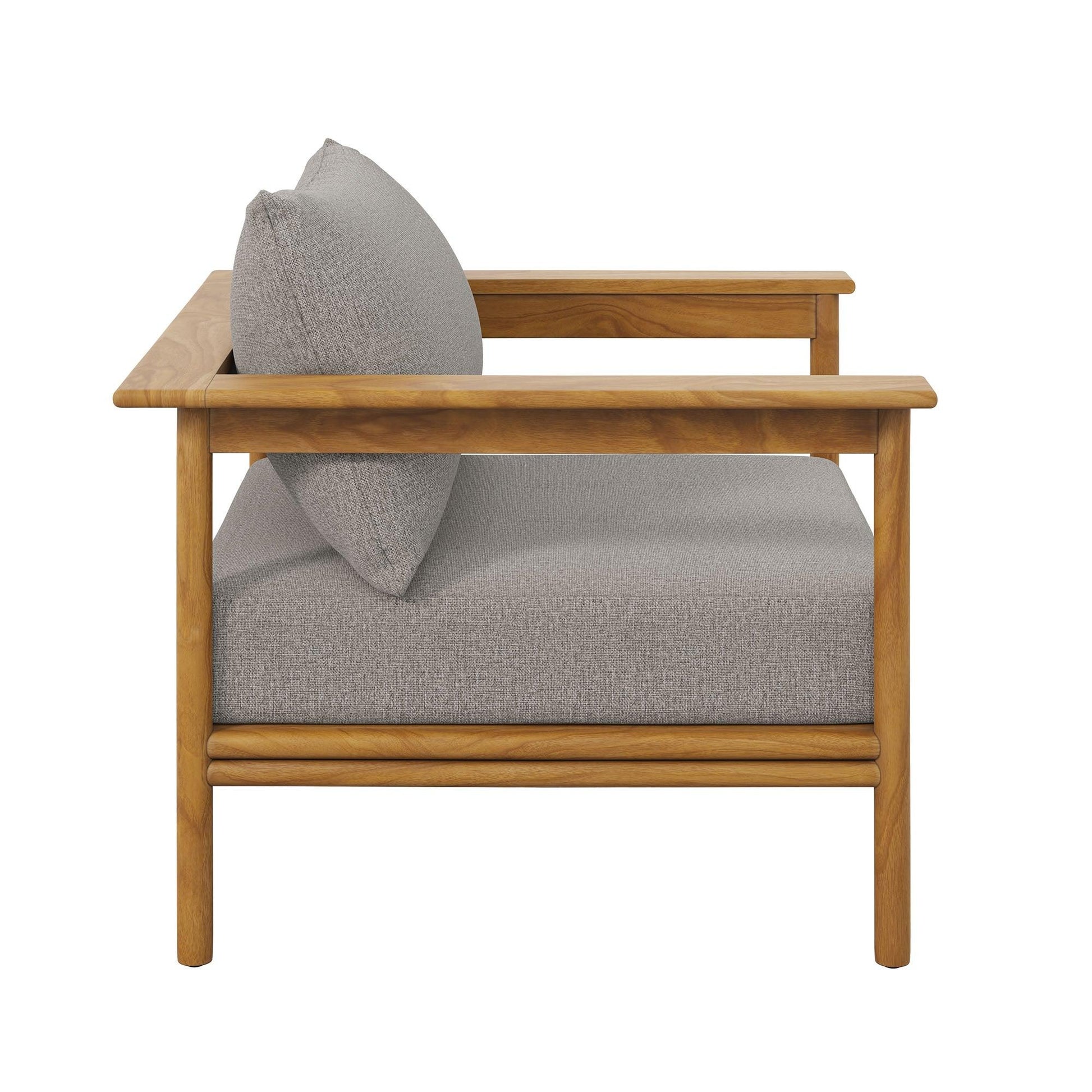 Wren Outdoor Patio Teak Wood Armchair Set of 2 by Modway FredCo