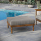 Wren Outdoor Patio Teak Wood Ottoman by Modway FredCo