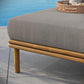 Wren Outdoor Patio Teak Wood Ottoman by Modway FredCo