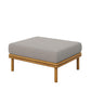 Wren Outdoor Patio Teak Wood Ottoman by Modway FredCo