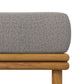 Wren Outdoor Patio Teak Wood Ottoman by Modway FredCo