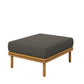 Wren Outdoor Patio Teak Wood Ottoman by Modway FredCo