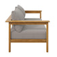 Wren Outdoor Patio Teak Wood Sofa by Modway FredCo