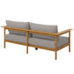Wren Outdoor Patio Teak Wood Sofa by Modway FredCo