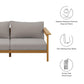 Wren Outdoor Patio Teak Wood Sofa by Modway FredCo