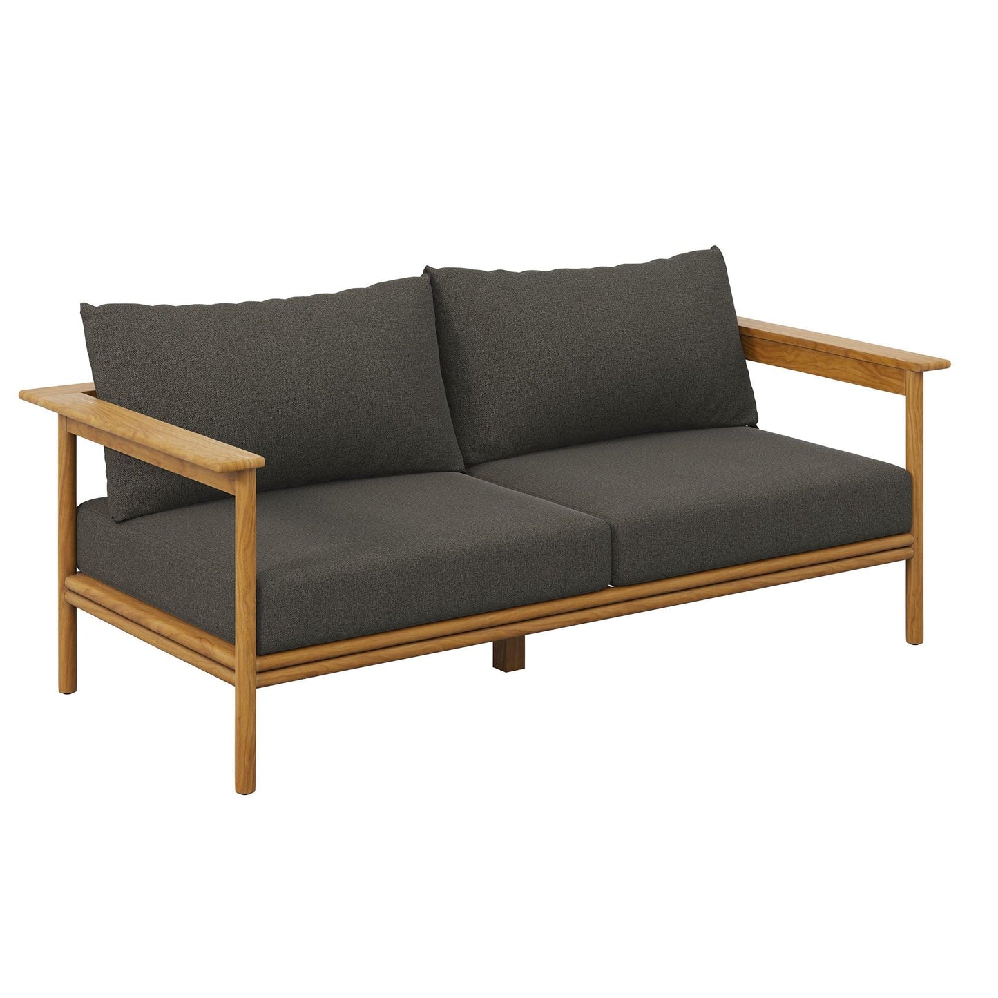 Wren Outdoor Patio Teak Wood Sofa by Modway FredCo