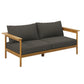 Wren Outdoor Patio Teak Wood Sofa by Modway FredCo