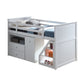 Wyatt White Finish Twin Loft Bed Set FredCo
