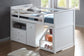 Wyatt White Finish Twin Loft Bed Set FredCo