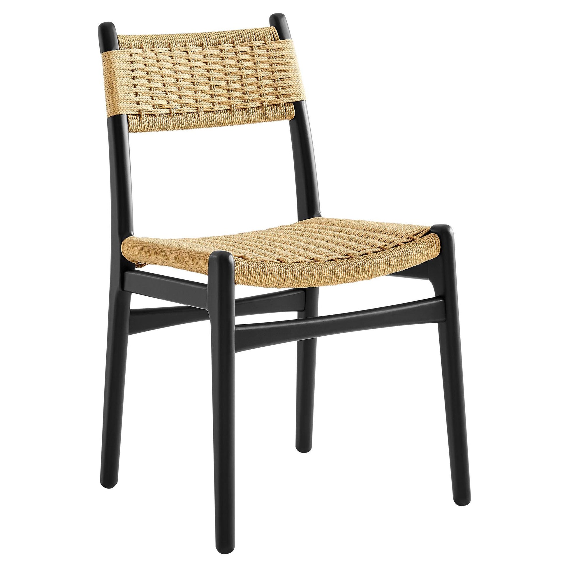 Wynn Rope and Wood Dining Side Chairs Set of 2 by Modway FredCo