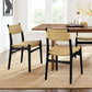 Wynn Rope and Wood Dining Side Chairs Set of 2 by Modway FredCo