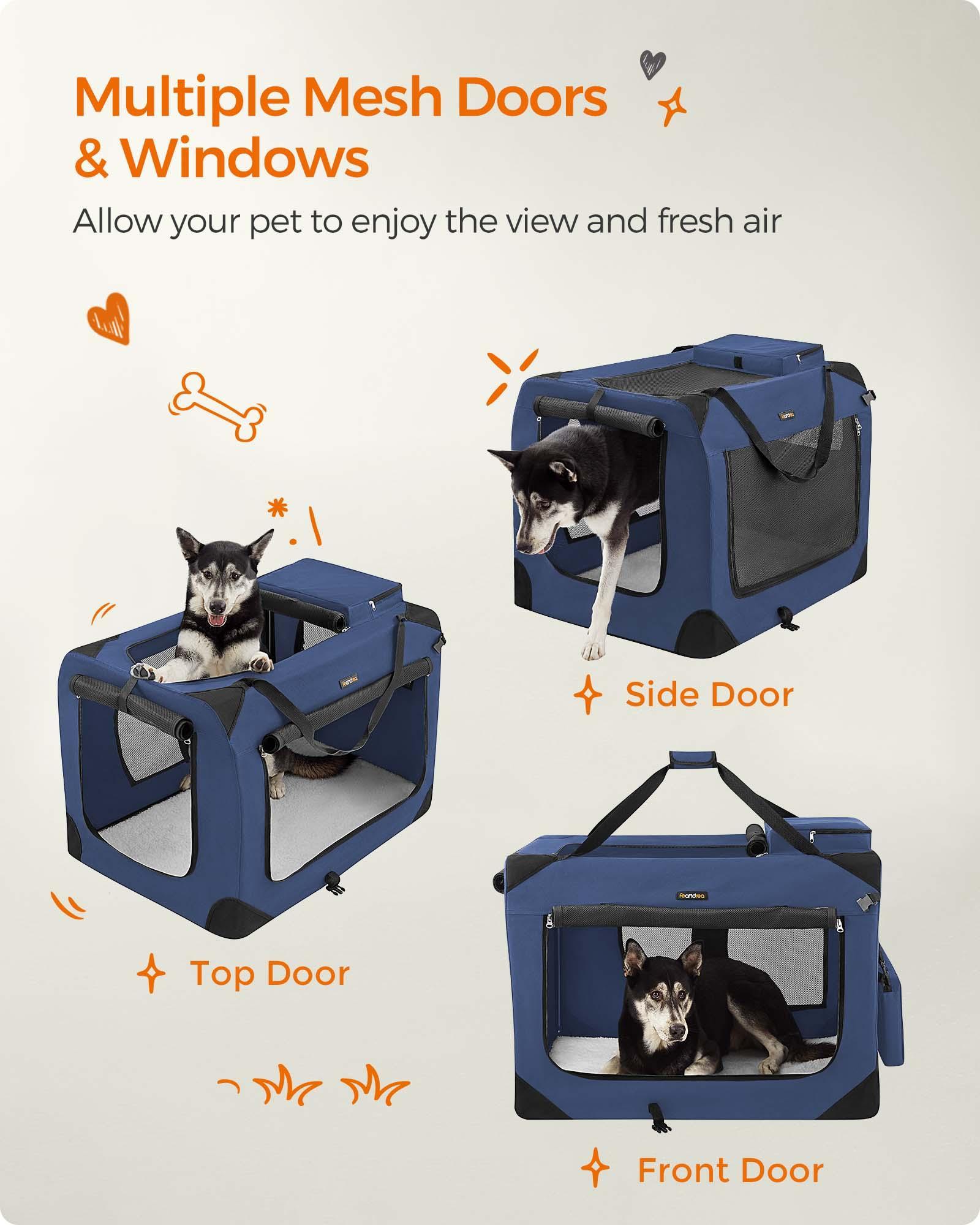 XXL Dog Crate Blue FredCo
