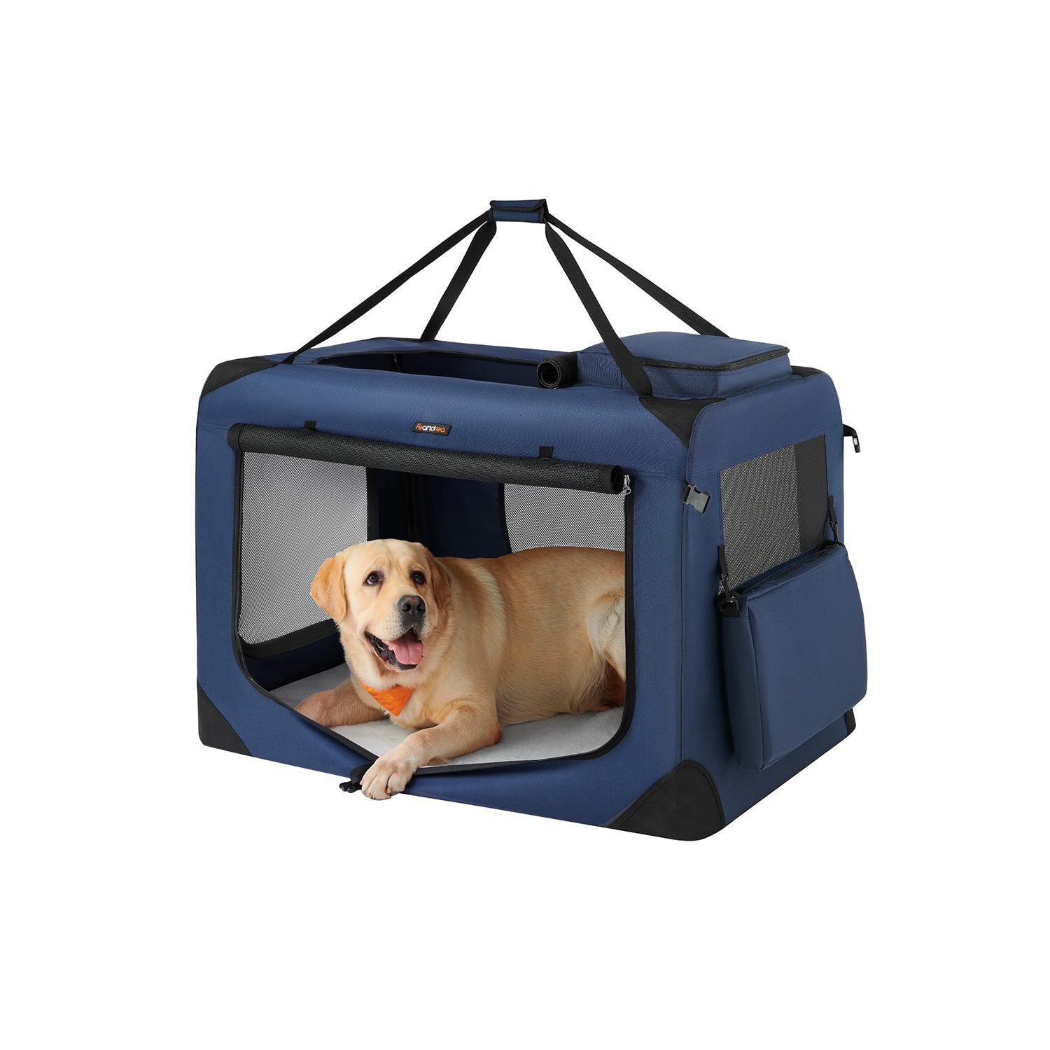 XXXL Collapsible Dog Crate Dark Blue FredCo