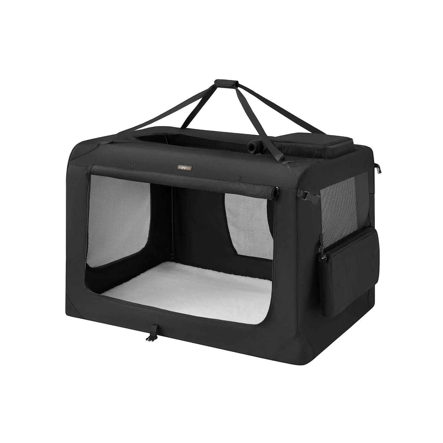 XXXXL Collapsible Dog Crate Ink Black FredCo