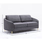 Yuina Gray Linen Sofa FredCo