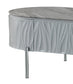 Yukino Gray High Gloss & Chrome Finish Coffee Table FredCo
