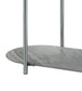Yukino Gray High Gloss & Chrome Finish Sofa Table FredCo