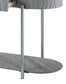 Yukino Gray High Gloss & Chrome Finish Sofa Table FredCo