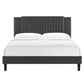 Zahra Channel Tufted Performance Velvet Full Platform Bed, MOD-7002 FredCo