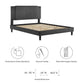 Zahra Channel Tufted Performance Velvet Full Platform Bed, MOD-7002 FredCo