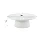 Zaid Engineering Marble & White High Gloss Finish Coffee Table FredCo