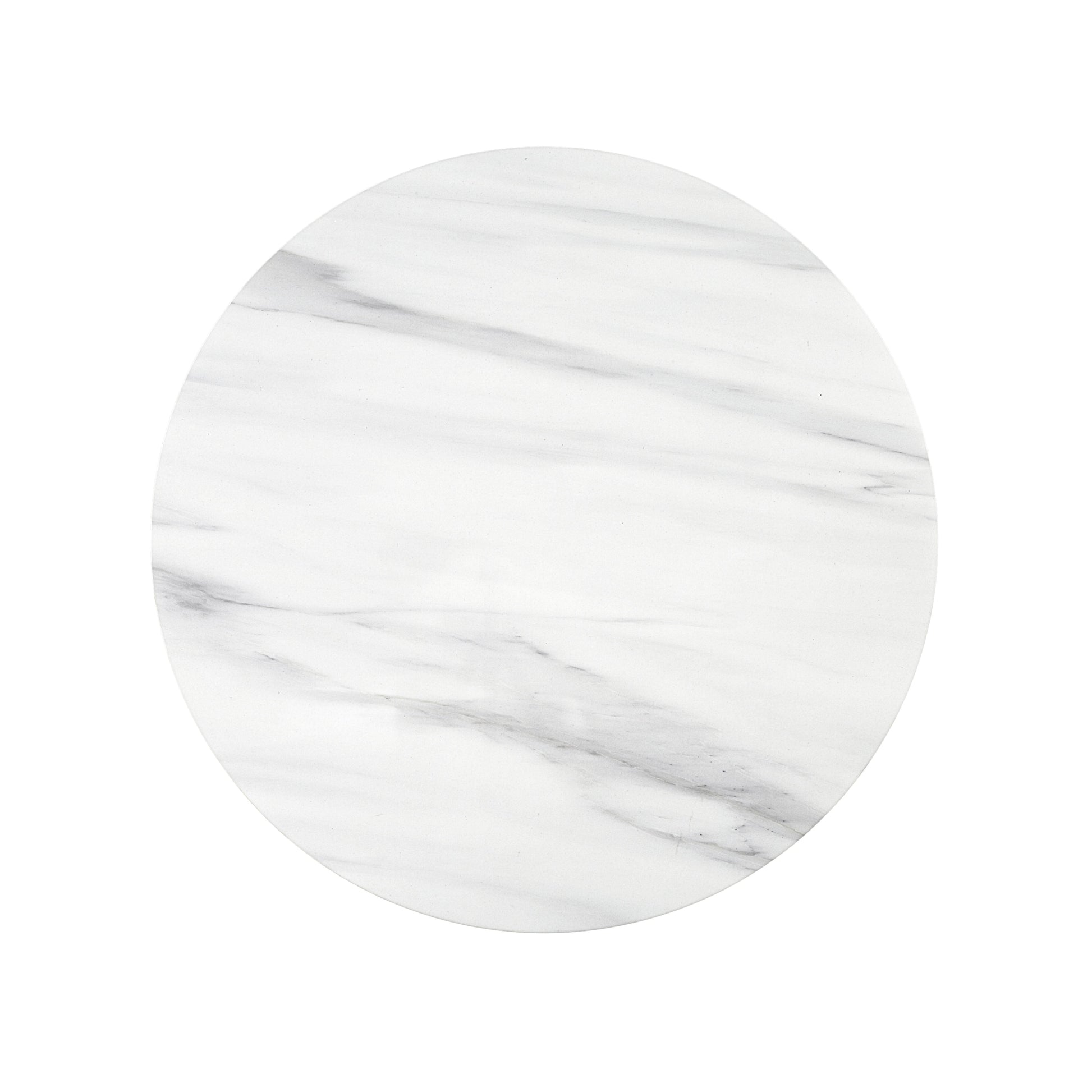Zaid Engineering Marble & White High Gloss Finish Coffee Table FredCo