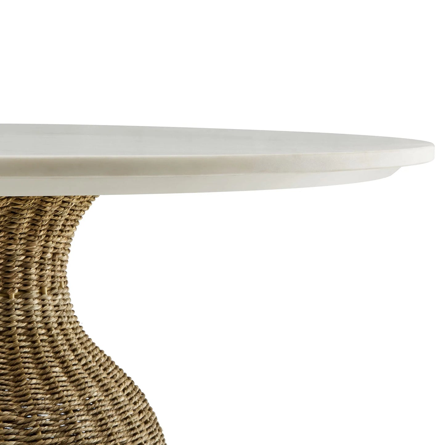Zale 36" Marble and Seagrass Dining Table by Modway EEI-7195 FredCo