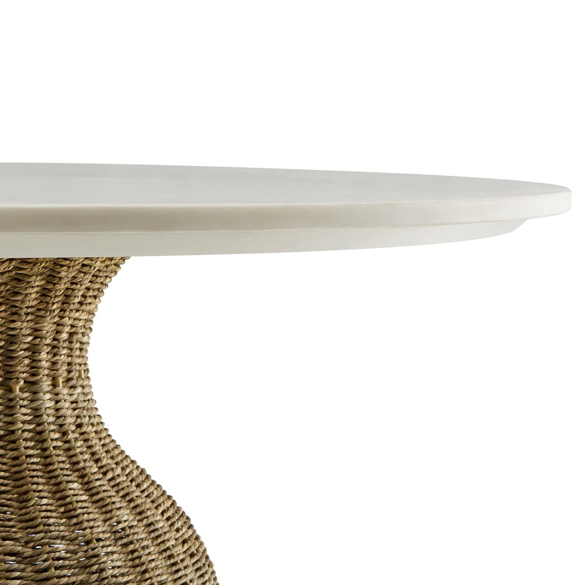 Zale 36" Marble and Seagrass Dining Table by Modway EEI-7195 FredCo