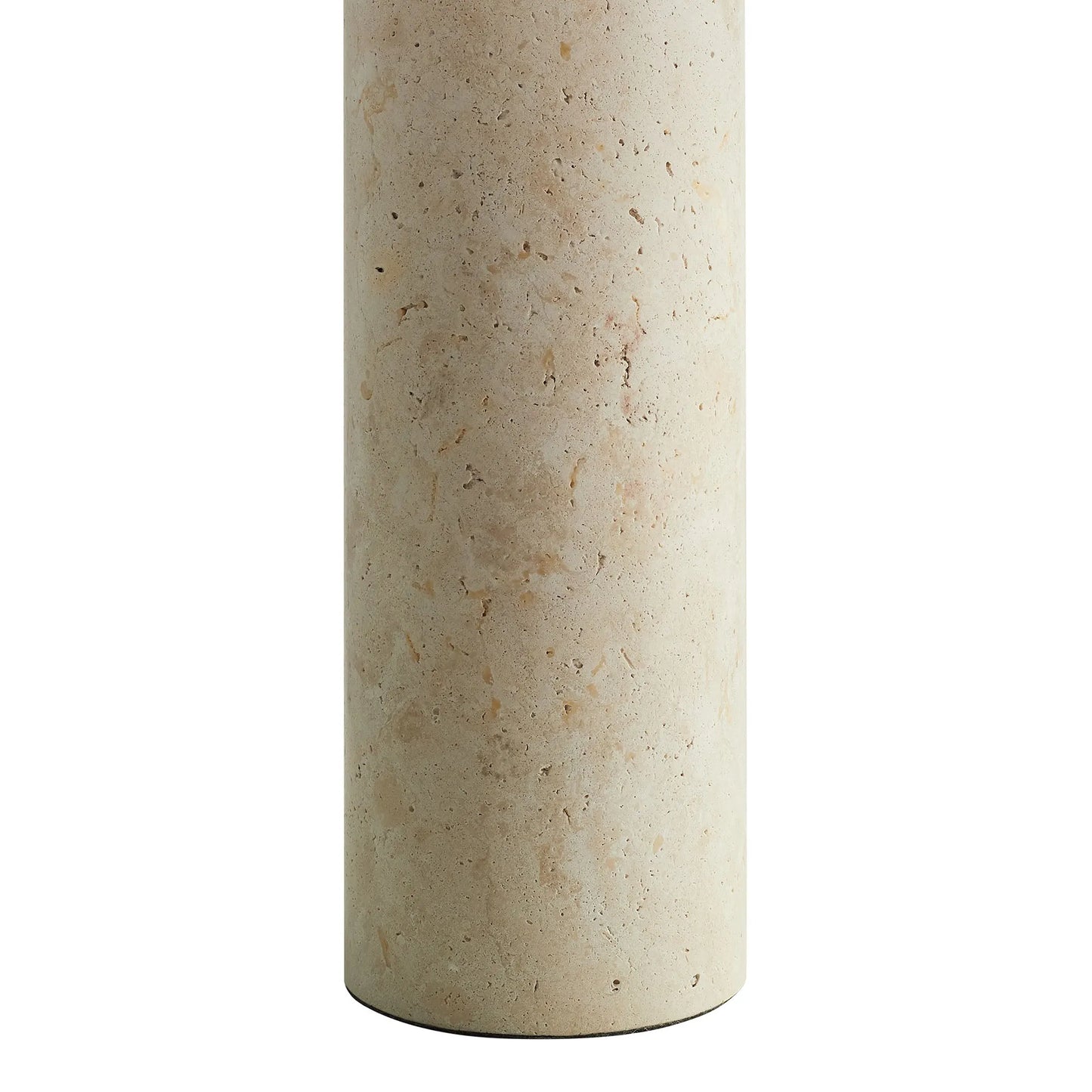 Zenith Travertine Table Lamp With Fabric Drum Shade by Modway EEI-7213 FredCo