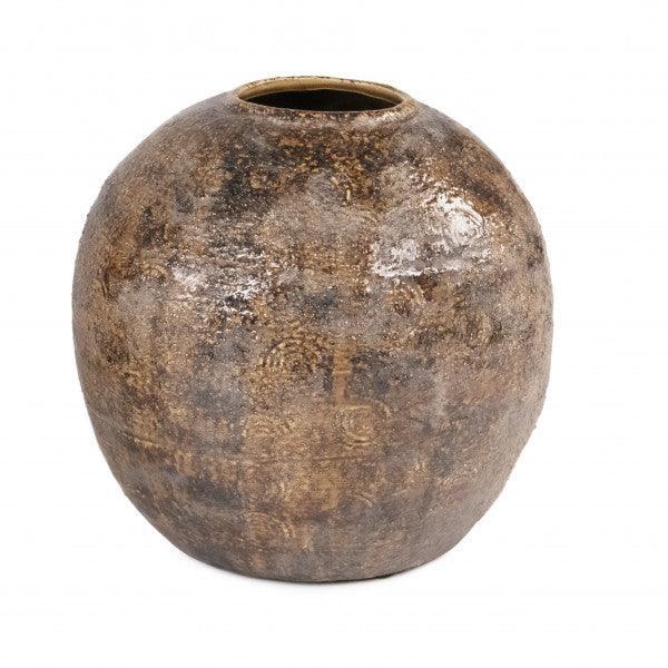 Zentique Distressed Textured Vase (16799S B93) FredCo