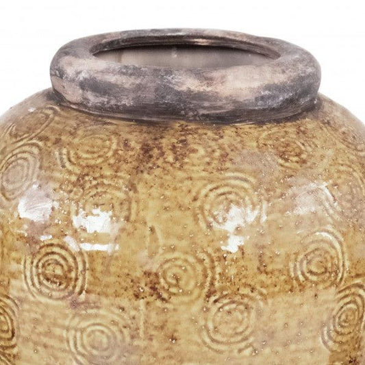 Zentique Distressed Textured Vase (16813L B93A) FredCo
