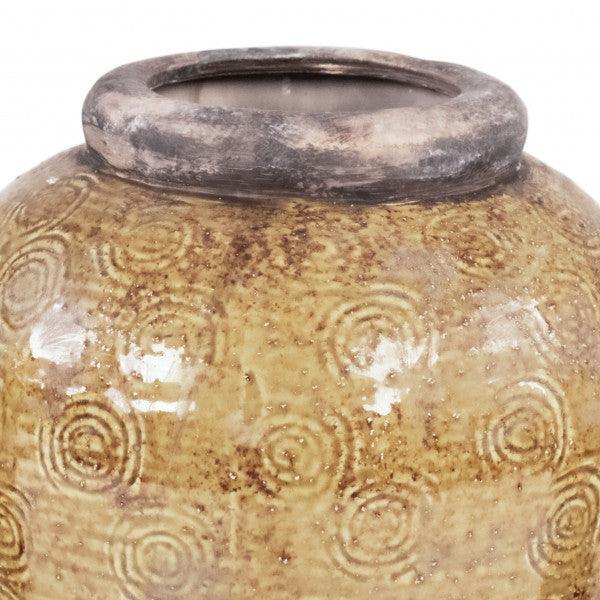 Zentique Distressed Textured Vase (16813S B93A) FredCo