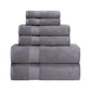 Zero-Twist Smart-Dry Absorbent Cotton Plush 6-Piece Towel Set FredCo