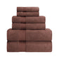 Zero-Twist Smart-Dry Absorbent Cotton Plush 6-Piece Towel Set FredCo